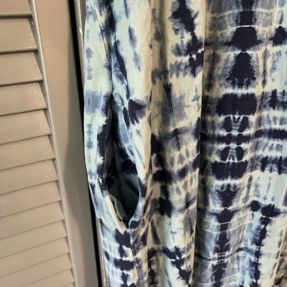 Terra & Sky Blue Tie-Dye Dress - Picture 3 of 5